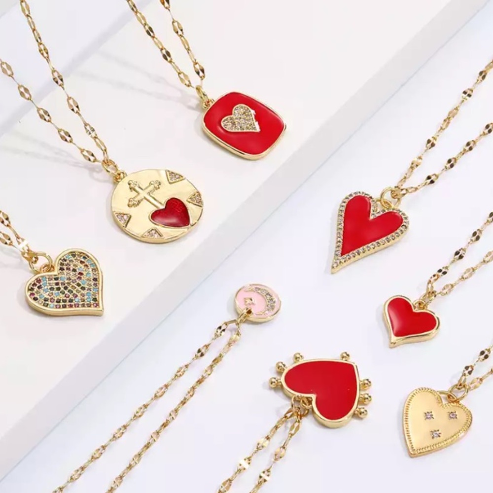The LOVE set of necklaces
